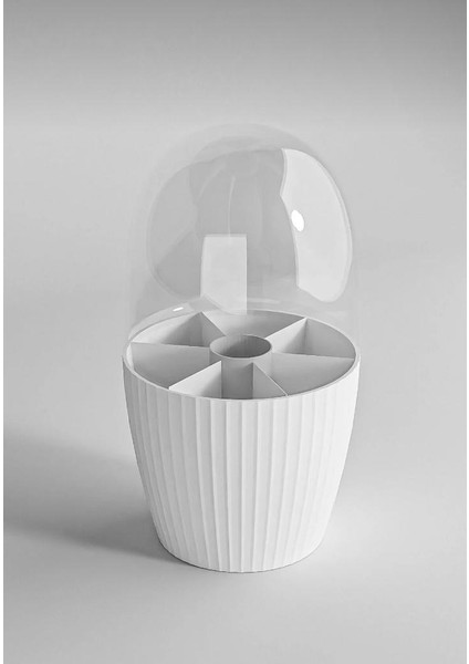 Çok Amaçlı Makyaj Organizeri, 7 Bölmeli Fırça Düzenleyici, Makyaj Fırçası Düzenleme Kutusu Organizer fırsatları