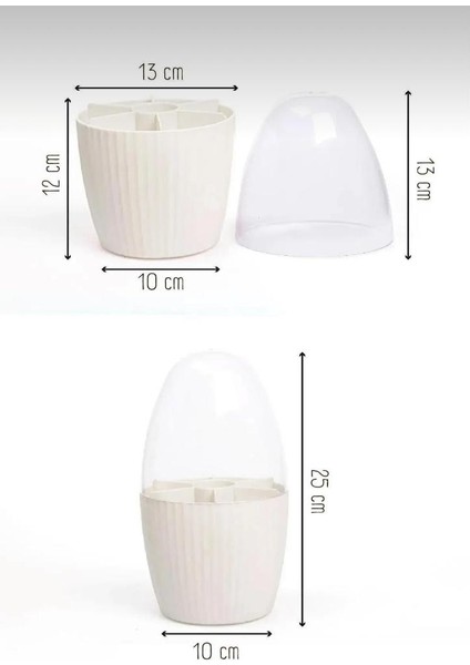 Çok Amaçlı Makyaj Organizeri, 7 Bölmeli Fırça Düzenleyici, Makyaj Fırçası Düzenleme Kutusu Organizer indirimleri