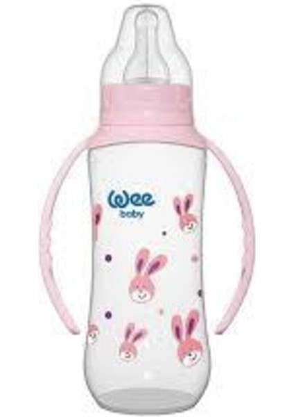 Kulplu Pp 270 ml Pembe Biberon, Bebekler Için Güvenli ve Şık Tasarım