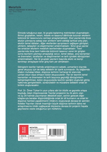 Metafizik (3 Cilt - Kutulu) - Kolektif indirimleri