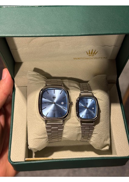 Çift Saati Classic Time Silver Mavi Kol Saati fiyatları