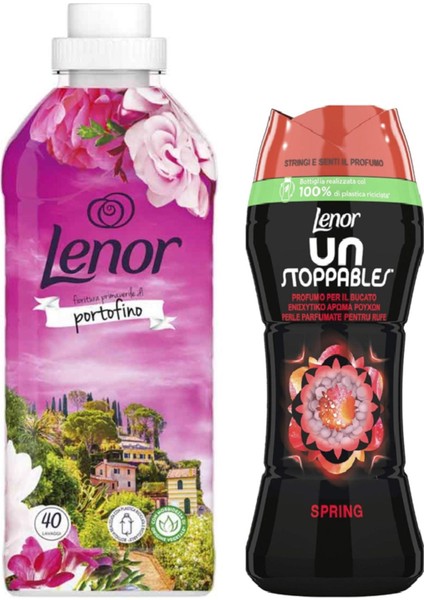 Portofino 40 Yıkama + Lenor Granül Spring Parfüm 210 Gr.