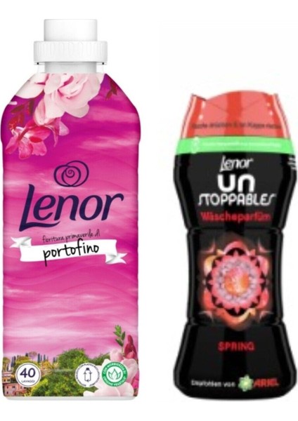 Portofino 40 Yıkama + Lenor Granül Spring Parfüm 210 Gr.