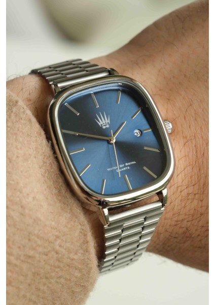 Classic Time Silver Lacivert Kol Saati