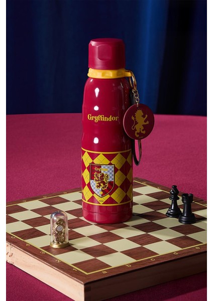 Harry Potter Lisanslı Charmlı Termos 600 ml - Gryffindor