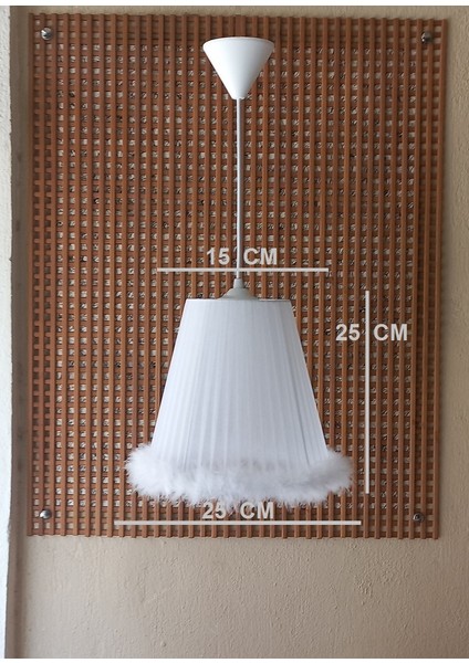 Beyaz Organze Avize M-0075 Yatak Odası Çocuk Odası Genç ve Bebek Odası Avize Aydınlatma Sarkıt fiyatları