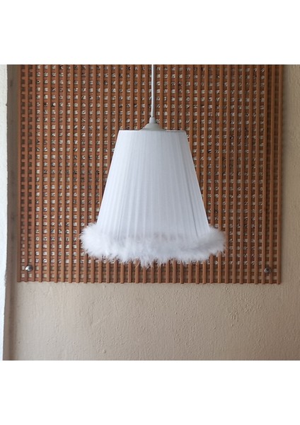 Beyaz Organze Avize M-0075 Yatak Odası Çocuk Odası Genç ve Bebek Odası Avize Aydınlatma Sarkıt modelleri