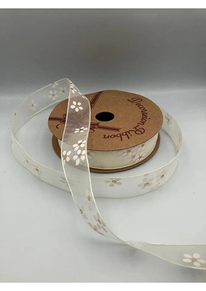 Organize Kurdele Dekoratif Desenli 10 Metre 25 mm