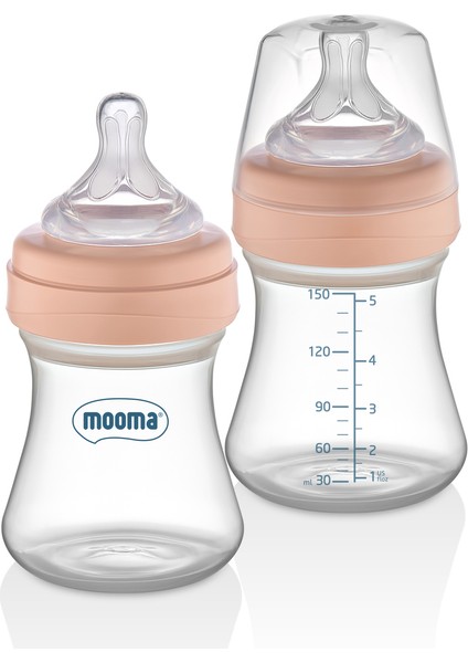 Bebek Biberon, 150 Ml, 6-18 Ay, Orta Akış, Şık Bej Renk