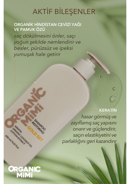 Yıpranmış Kuru Saçlar Için Şampuan, Saç Onarıcı Doğal Şampuan Coconut & Keratin, 400 ml fiyatları