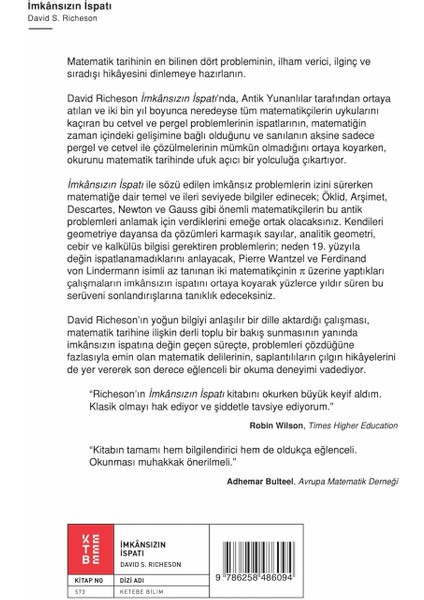 İmkânsızın İspatı - David S. Richeson fiyatları