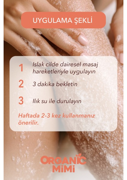 Vücut Peelingi Mango Gold Doğal Nemlendirici Besleyici Vegan Vücut Peeling Çilek Bacak, 250 G indirimleri