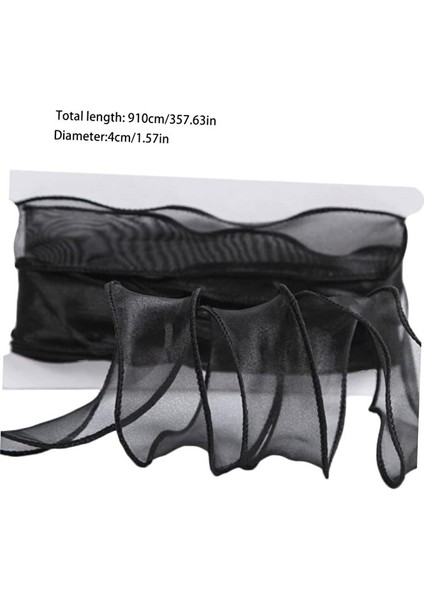 Fırfırlı Tül Organze Kurdele 2 mt (7cm x 2mt), Çiçek Malzemesi, Gelin Buketi, Bohça Misinalı Fırfır