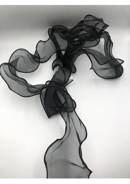 Fırfırlı Tül Organze Kurdele 2 mt (7cm x 2mt), Çiçek Malzemesi, Gelin Buketi, Bohça Misinalı Fırfır indirimleri