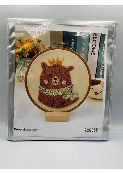 16X16 cm - Başlangıç Punch Seti ( Panç Seti ) Hayvan Desenli, Yeni Başlayanlar Için Deneme Seti fırsatları