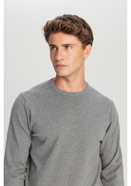 Pamuklu Standart Fit Normal Kesim Bisiklet Yaka Triko Kazak fırsatları