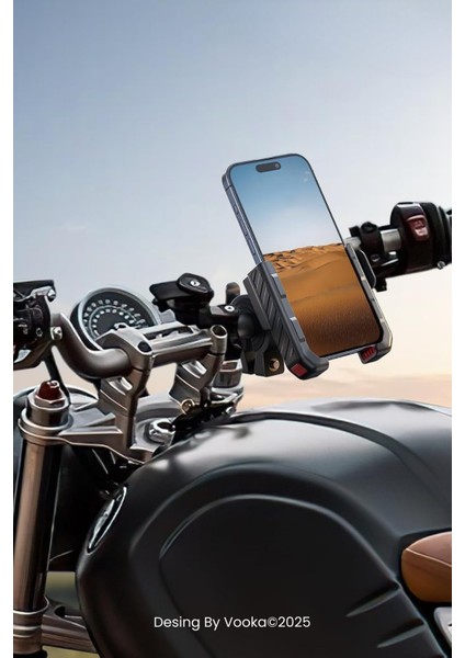 Titreşim Önleyici 360° Motosiklet Telefon Tutucu – Gidon & Ayna Uyumlu Scooter Bisiklet Aparatı modelleri