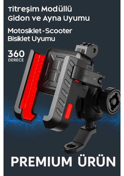 Titreşim Önleyici 360° Motosiklet Telefon Tutucu – Gidon & Ayna Uyumlu Scooter Bisiklet Aparatı indirimleri