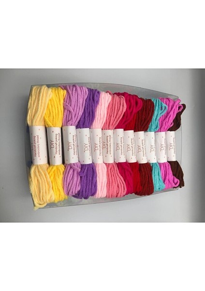 24 Adet - El Örgü Iplik Seti, Başlangıç Kiti, modelleri