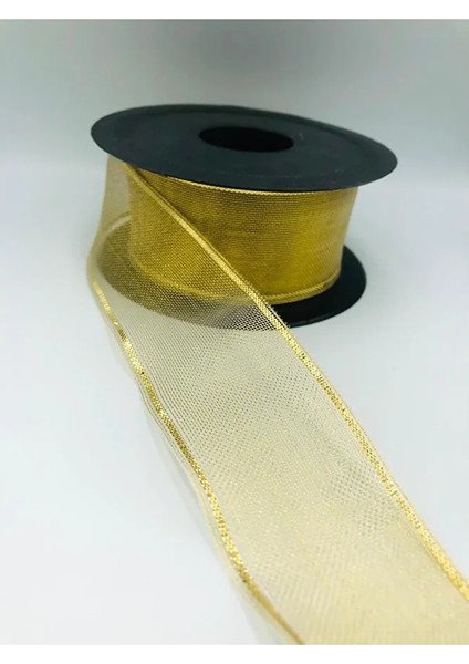 5 mt Şifon Kurdele 40 mm Bohça, Süsleme, Çeyiz, Gelin, Nişan, Söz, Paketleme, Fiyonk, Tül Kurdele