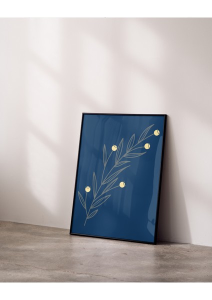 Çerçevesiz Poster Sarı Tohumlu Bitki Temalı Dijital Baskı Poster, Ev,ofis, Salon Dekorasyon