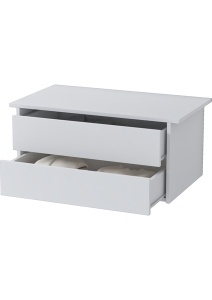 BA139 Gardırop Çekmece Modülü Tamamlayıcı Dolap Içi Çekmece Ünitesi Beyaz indirimleri