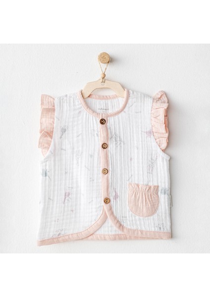 Bebek Yelek Vest Love Famıly Muslın