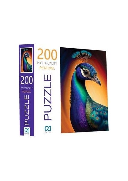 Ca Games Tavuskuşu 200 Parça Puzzle