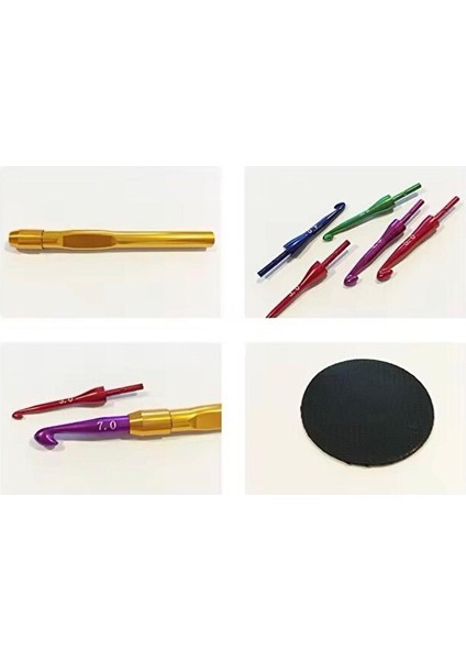8 Adet Ucu Değiştirilebilir Ergonomik Yün Tığ Seti indirimleri