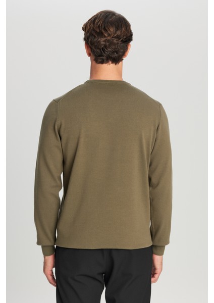 Pamuklu Standart Fit Normal Kesim Bisiklet Yaka Triko Kazak indirimleri