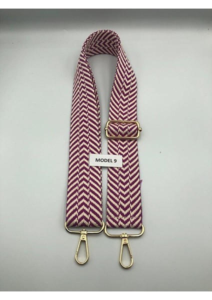 Desenli Ayarlanabilir Çanta Askısı Dokuma Mango 4cm x 120CM Etnik Desen fırsatları