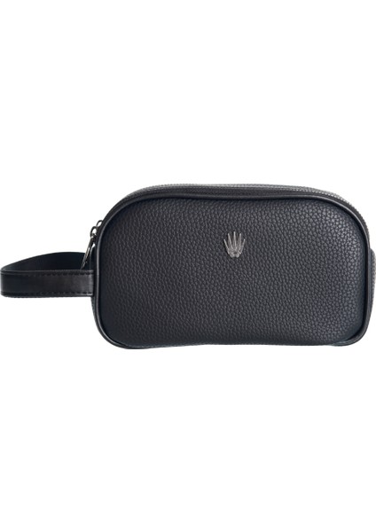 Valetta Siyah Ithal Vegan Deri El Çantası