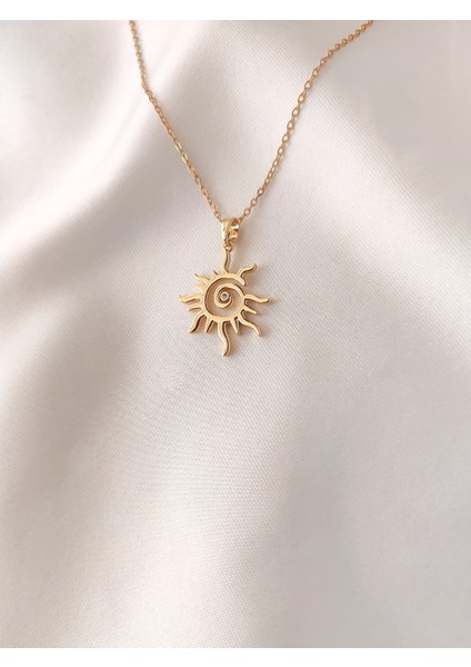 Kadın Çelik Plaka Güneş Model Kolye fiyatları