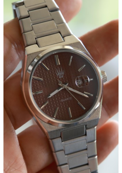 Vortex Silver Bordo Çelik Kol Saati fırsatları