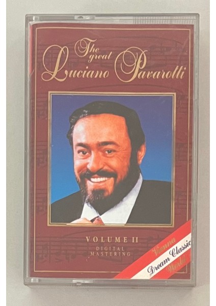 The Great Luciano Pavarotti Kaset (Orijnal Dönem Baskı Kaset)