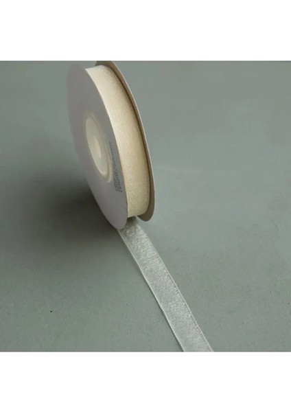 Organze Kurdela 1 cm 22 M Beyaz