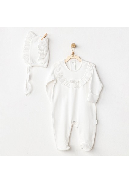 Petit Love Bebek Tulum Takım AC24504 Ekru
