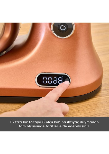Pro Artisan Zaman Ayarlı Tartılı Mutfak Şefi Copper Glow 1600W 5 Litre fırsatları