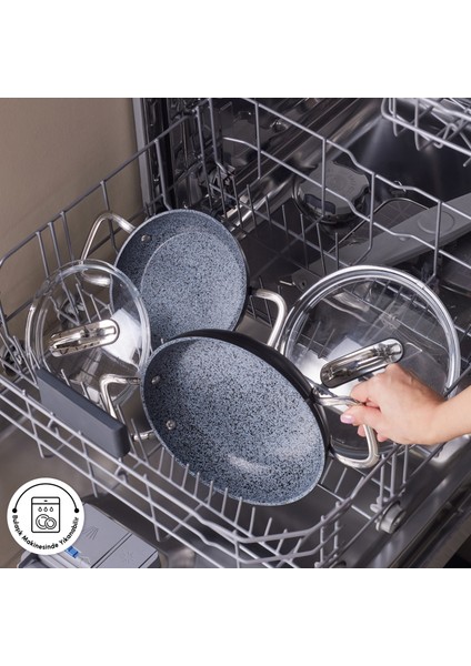 Biogranit Monet 4 Parça Sahan Set Siyah indirimleri