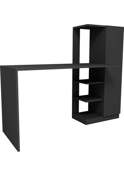 Yağız Dolaplı Raflı Çalışma Bilgisayar Masası, Antrasit - Yağız indirimleri