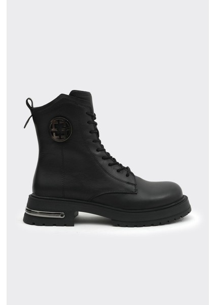 Hakiki Deri Bağcıklı Fermuarlı Kadın Bot fiyatları