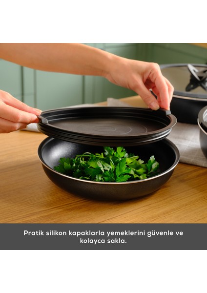 Biodiamond Easy Clip Çıkarılabilir Saplı İndüksiyon Tabanlı 13 Parça Tencere / Tava Seti indirimleri