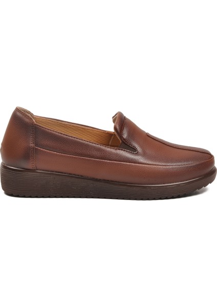 Taba Cilt Hafif Esnek Anatomik Kadın Casual Ayakkabı 293117 Z fiyatları