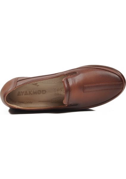 Taba Cilt Hafif Esnek Anatomik Kadın Casual Ayakkabı 293117 Z fırsatları