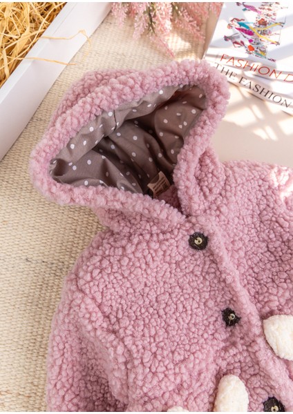 Tavşan Fiğürlü Welsoft Kışlık Kız Bebek/çocuk Mont fiyatları