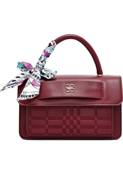 Kadın Bordo Uzun Askılı Baskılı Çapraz Çanta 25WBD282126 modelleri
