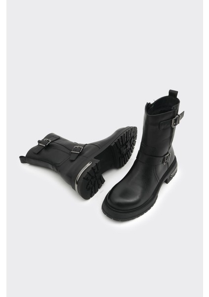 Hakiki Deri Fermuarlı Kadın Bot indirimleri