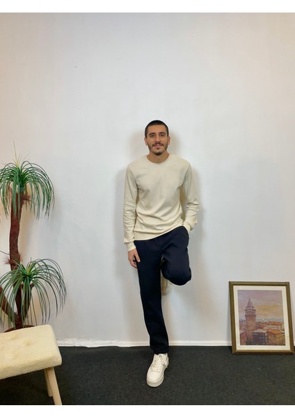 Süperlife Erkek Bisiklet Yaka Slim Fit Ince Sweatshirt Spr 20K17 modelleri