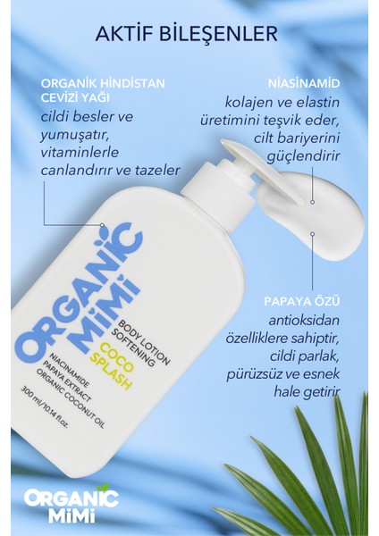 Vücut Losyonu Coco Splash, 300 ml – Yumuşatıcı Nemlendirici Vücut Kremi | Vegan Kadın Vücut Bakımı fiyatları
