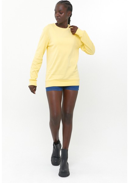 Süperlife Kadın Bisiklet Yaka Regular Fit Sweatshirt SPR21K17 fiyatları